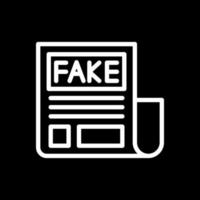 Fake News Vector Icon Design