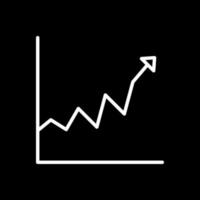 Line Chart Vector Icon Design