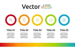 plantilla de diseño infográfico con lugar para sus datos. ilustración vectorial vector