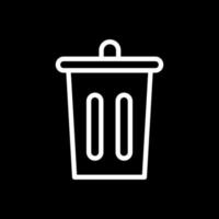 Trash Bin Vector Icon Design