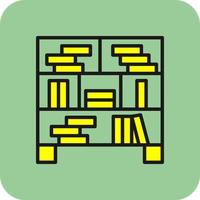 Bookcase Vector Icon Design