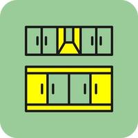 Kitchen Furniture Vector Icon Design