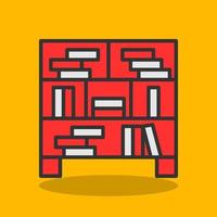 Bookcase Vector Icon Design