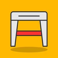 Stool f Vector Icon Design