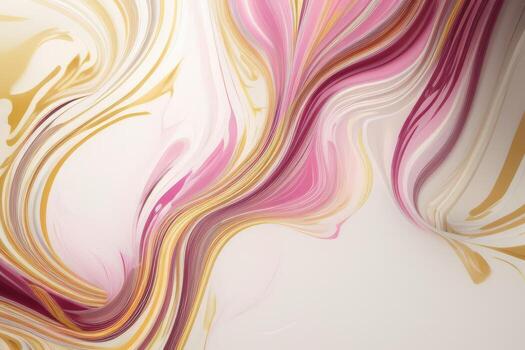 abstract background with gold and pink waves photo