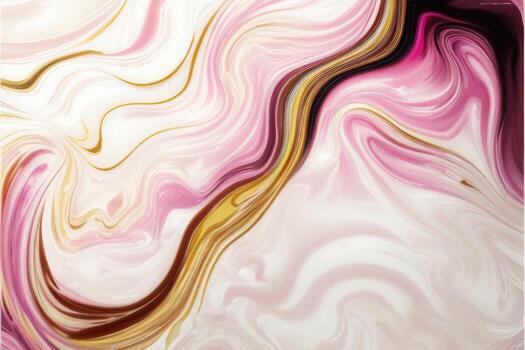abstract background with gold and pink waves photo