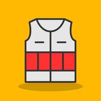 Life Jacket Vector Icon Design