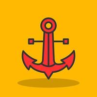 Anchor Vector Icon Design