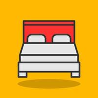 Bed Vector Icon Design