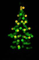 Christmas tree bokeh photo