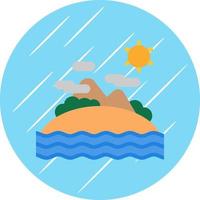 Island Vector Icon Design