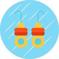 Earrings Vector Icon Design
