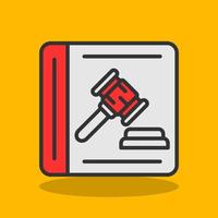 Law Book Vector Icon Design