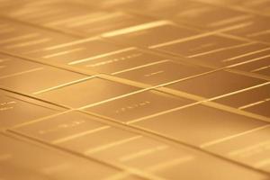 close up of gold bars background photo