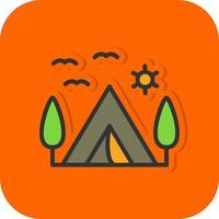 diseño de icono de vector de camping