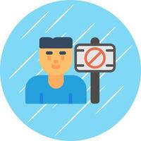 Protester Vector Icon Design