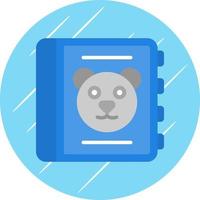 Childrens Book Vector Icon Design