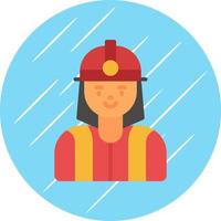 Firefighter Vector Icon Design