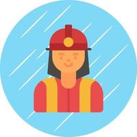 Firefighter Vector Icon Design