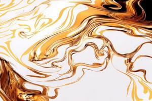 abstract background with gold and pink waves photo