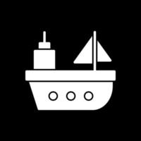 diseño de icono de vector de barco