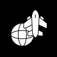 diseño de icono de vector de gira mundial