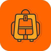 Backpacker Vector Icon Design