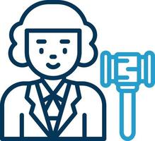 Judge Vector Icon Design