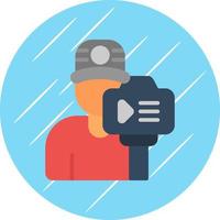 Camera Operator Vector Icon Design