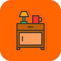 Bedside Table Vector Icon Design