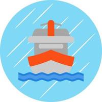 Yatch Vector Icon Design