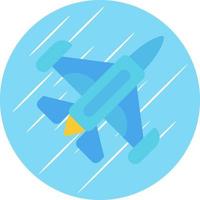 diseño de icono de vector de avión a reacción