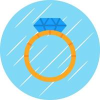 diseño de icono de vector de anillo de diamante