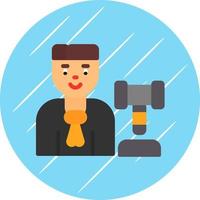 Judge Man Vector Icon Design