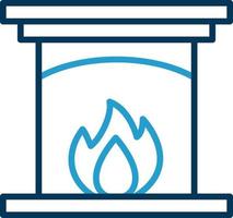 Fireplace Vector Icon Design