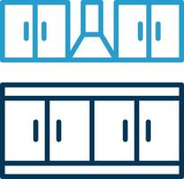 Kitchen Furniture Vector Icon Design
