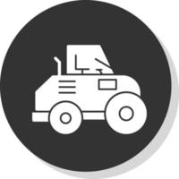 Road Roller Vector Icon Design