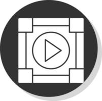 diseño de icono de vector de reproductor multimedia