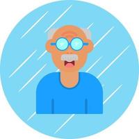 Old Man Vector Icon Design