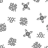 molecular science chemistry atom vector seamless pattern
