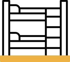 Bunk Bed Vector Icon Design