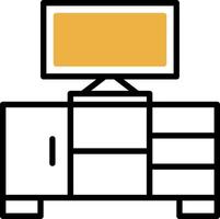 Tv Table Vector Icon Design