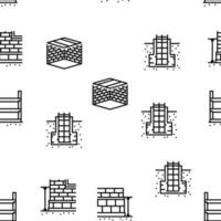 building house structure vector seamless pattern