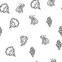 smell smoke gas nose aroma vector seamless pattern