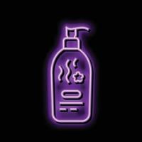 spa cream cosmetic neon glow icon illustration vector