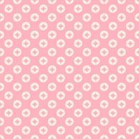 Korean pattern. Pink korean traditional pattern with hand drawn circle, geometric shapes. Asian traditional motif, chinese seamless pattern, japanese repeated background. Vector illustration