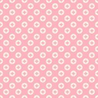 Korean pattern. Pink korean traditional pattern with hand drawn circle, geometric shapes. Asian traditional motif, chinese seamless pattern, japanese repeated background. Vector illustration