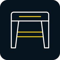 Stool f Vector Icon Design