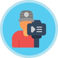 Camera Operator Vector Icon Design