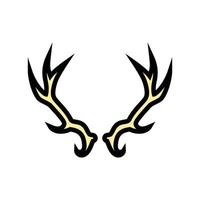 deer wildlife animal color icon vector illustration